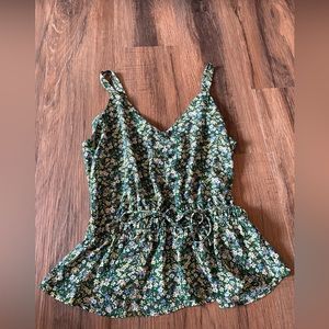 Women’s green tank top